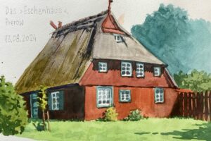 Das Eschenhaus - Thomas Haubold, Aquarell auf Papier