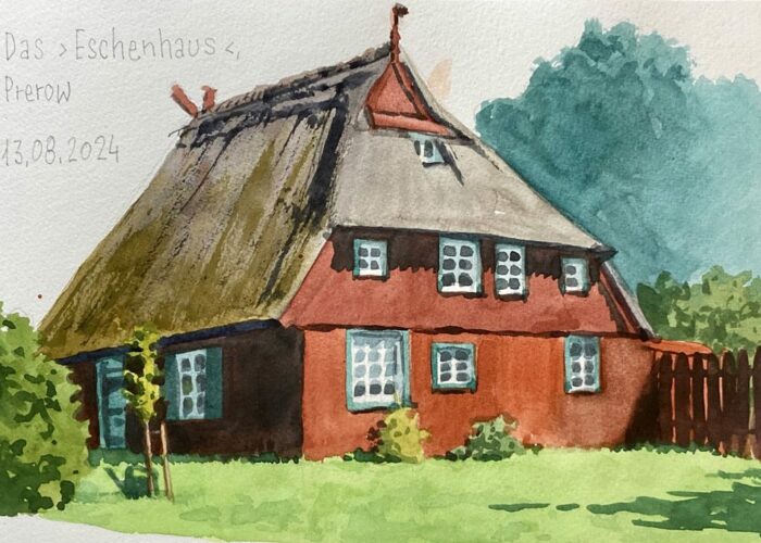 Das Eschenhaus - Thomas Haubold, Aquarell auf Papier